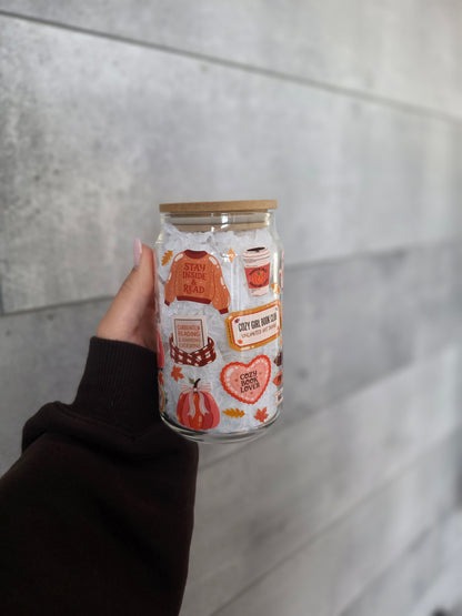 Tasse en verre 16oz - Cozy Fall Vibes