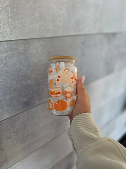 Tasse en verre 16oz - Pumpkin Spice
